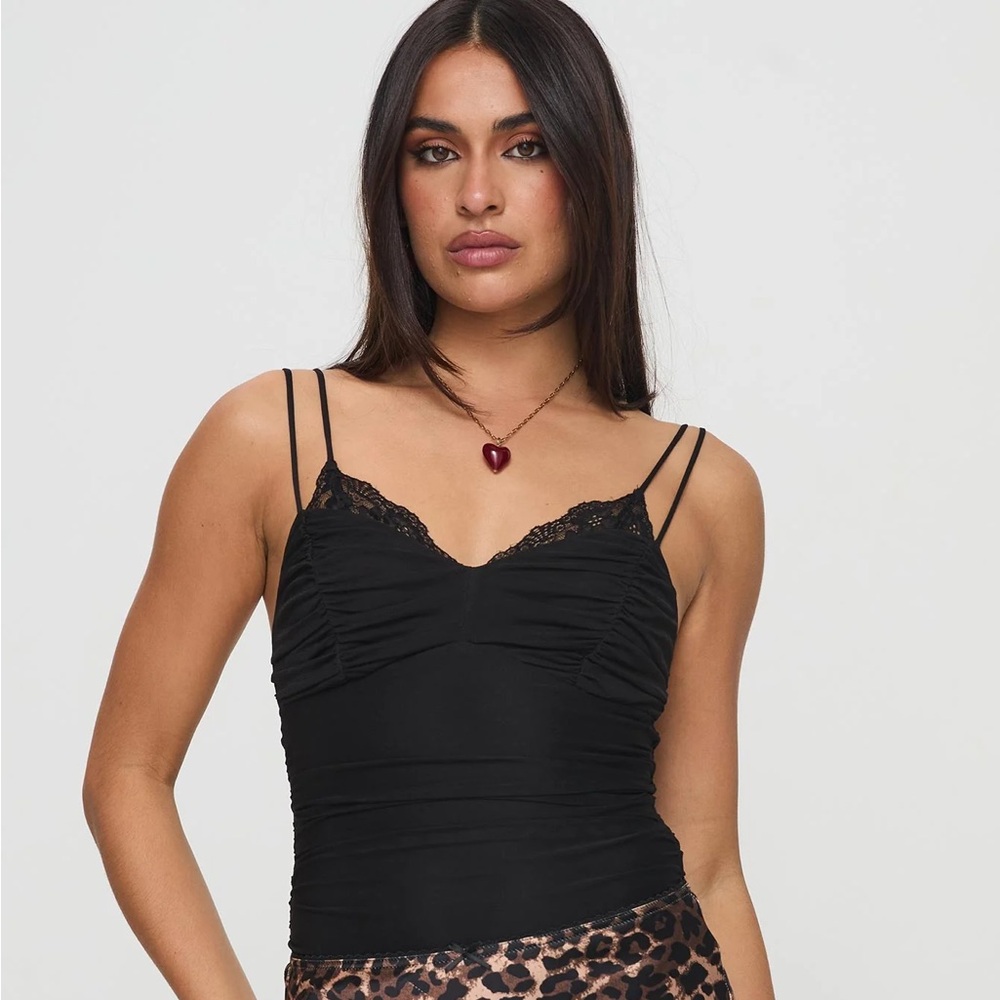 Princess Polly corella bodysuit black lace